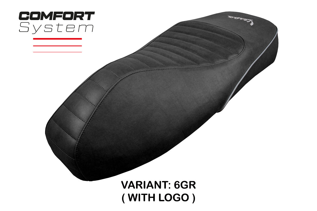 Tappezzeria Italia Vespa GTS 125 150 300 2009-2024 Seat Cover Comfort in Grey