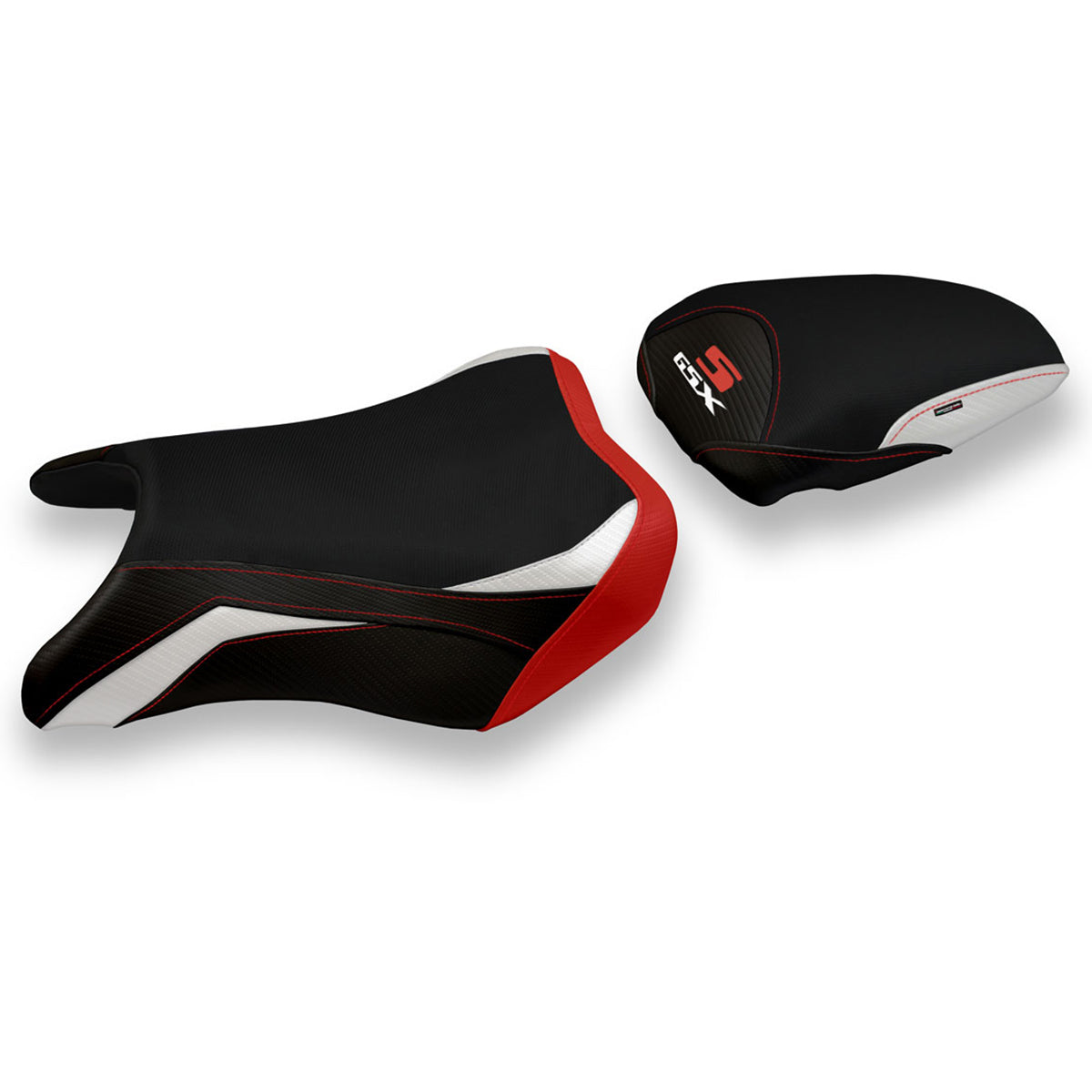 Tappezzeria Italia Suzuki GSXS 750 2017-2021 Seat Cover Comfort in White and Red