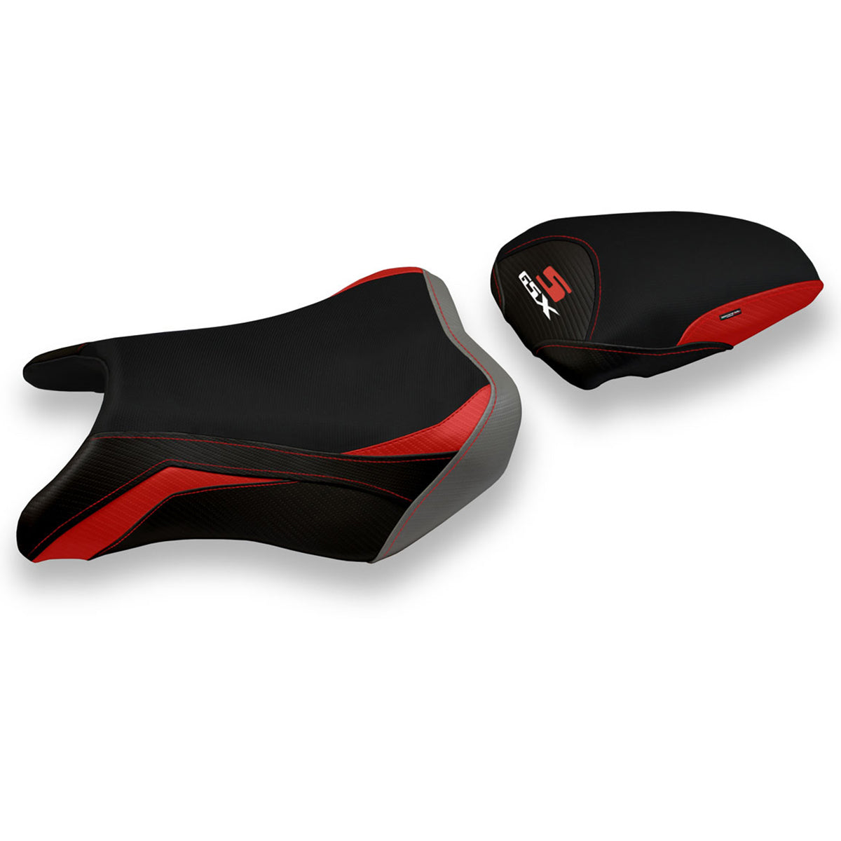 Tappezzeria Italia Suzuki GSXS 750 2017-2021 Seat Cover Comfort in Red and Grey