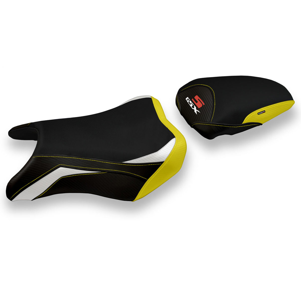 Tappezzeria Italia Suzuki GSXS 750 2017-2021 Seat Cover Comfort in White and Yellow
