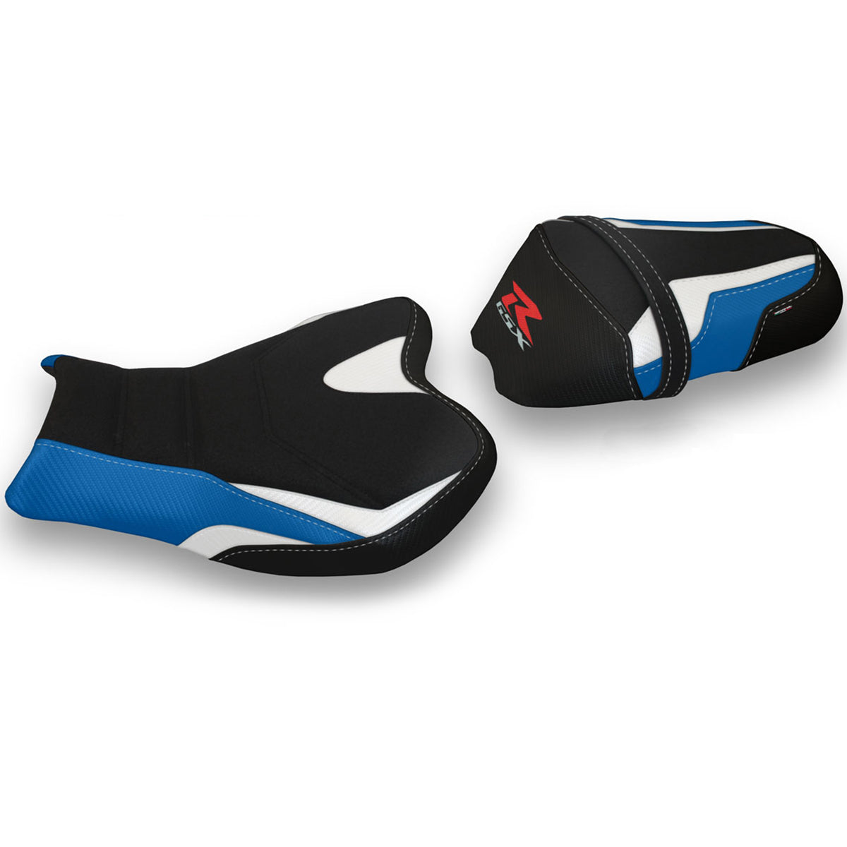 Tappezzeria Italia Suzuki GSXR 1000 2009-2016 Seat Cover Ultragrip in White and Blue