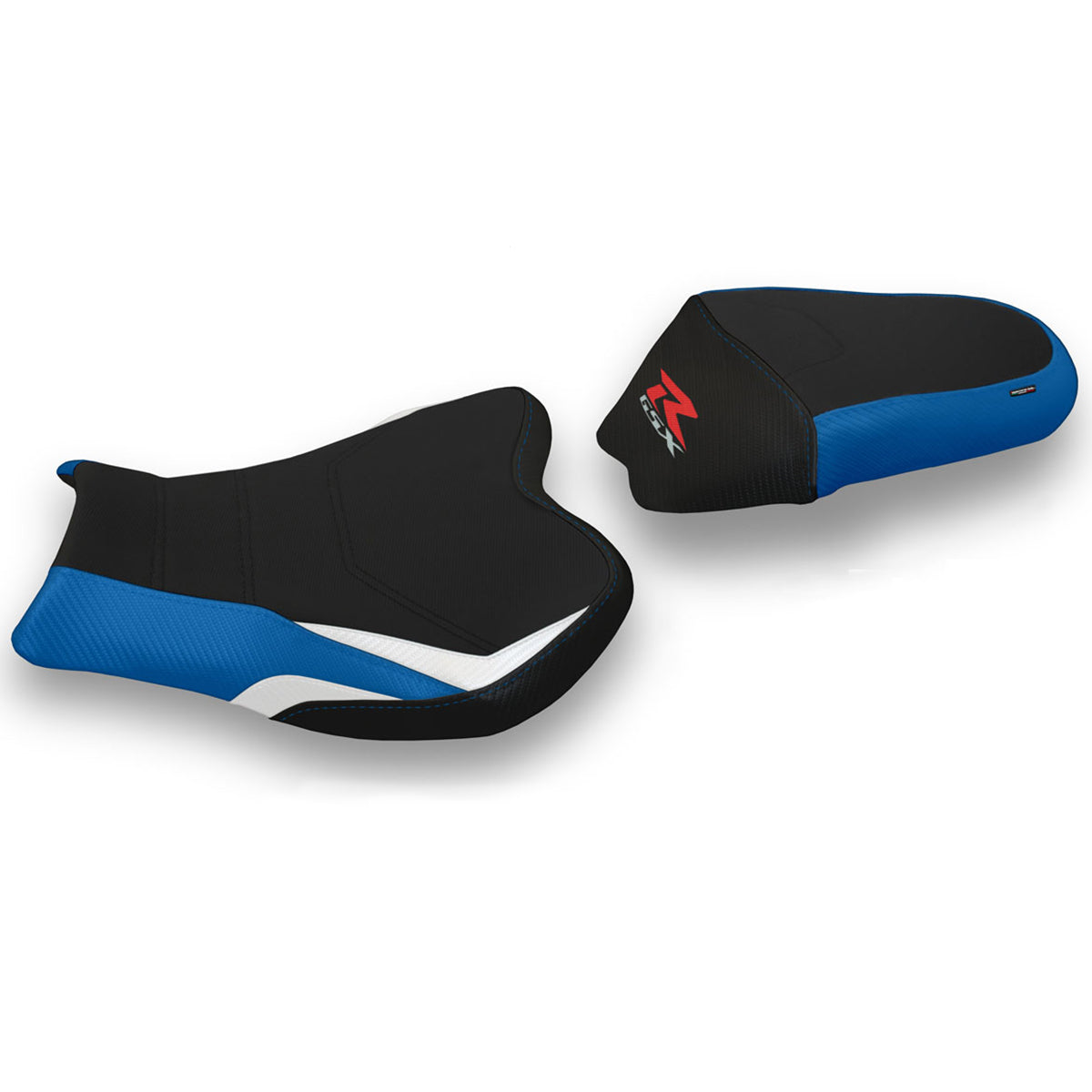 Tappezzeria Italia Suzuki GSXR 1000 2009-2016 Seat Cover Comfort in White and Blue