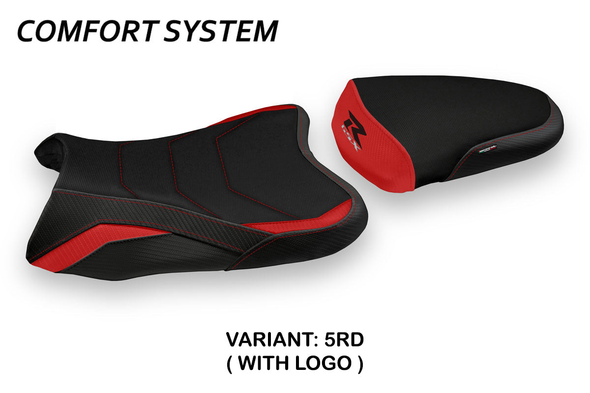 Tappezzeria Italia Suzuki GSXR 600 750 2006-2007 Seat Cover Comfort in Red and Black