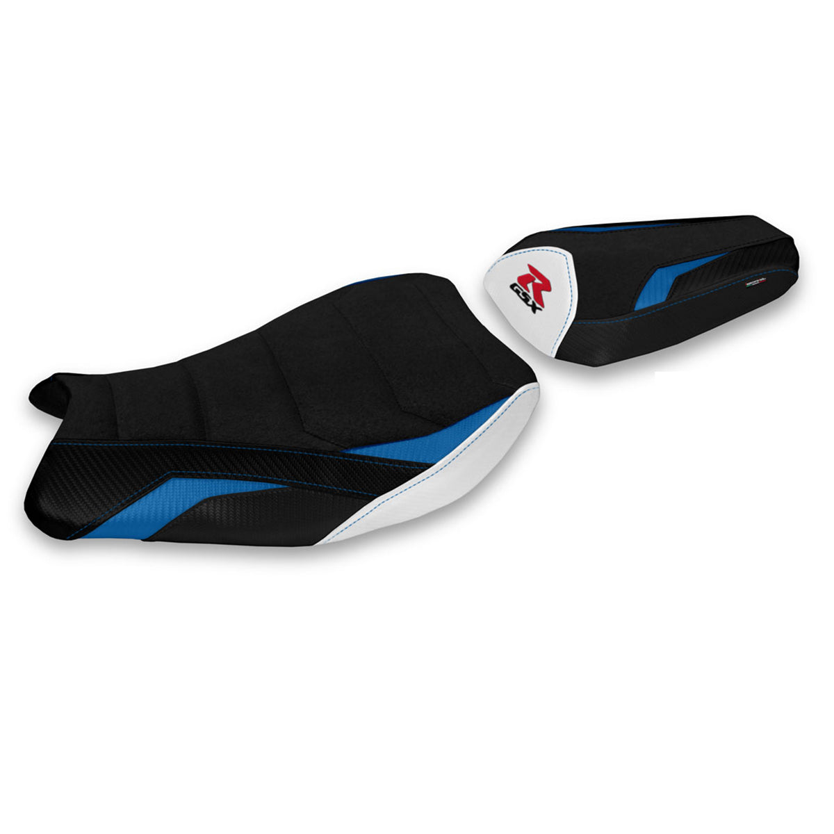 Tappezzeria Italia Suzuki GSXR 1000 2017-2024 Seat Cover Ultragrip in Blue and White