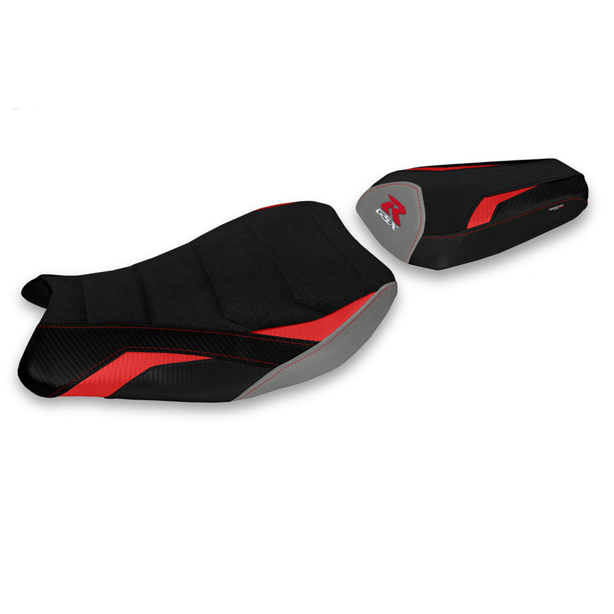 Tappezzeria Italia Suzuki GSXR 1000 2017-2024 Seat Cover Ultragrip in Red and Grey