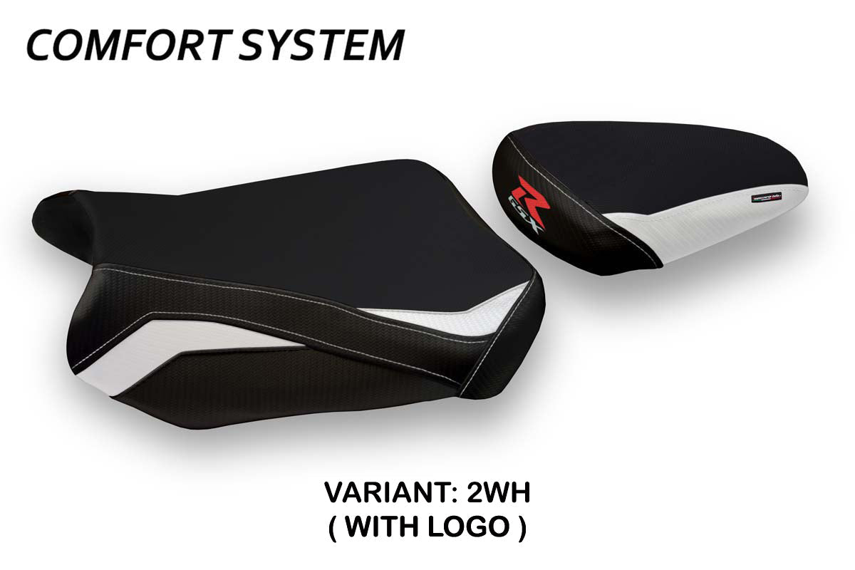 Tappezzeria Italia Suzuki GSXR 600 750 2011-2024 Seat Cover Comfort in White
