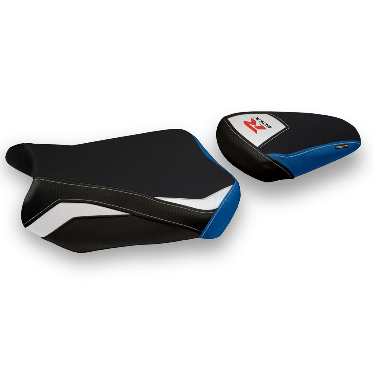 Tappezzeria Italia Suzuki GSXR 600 750 2011-2024 Seat Cover Comfort in White and Blue