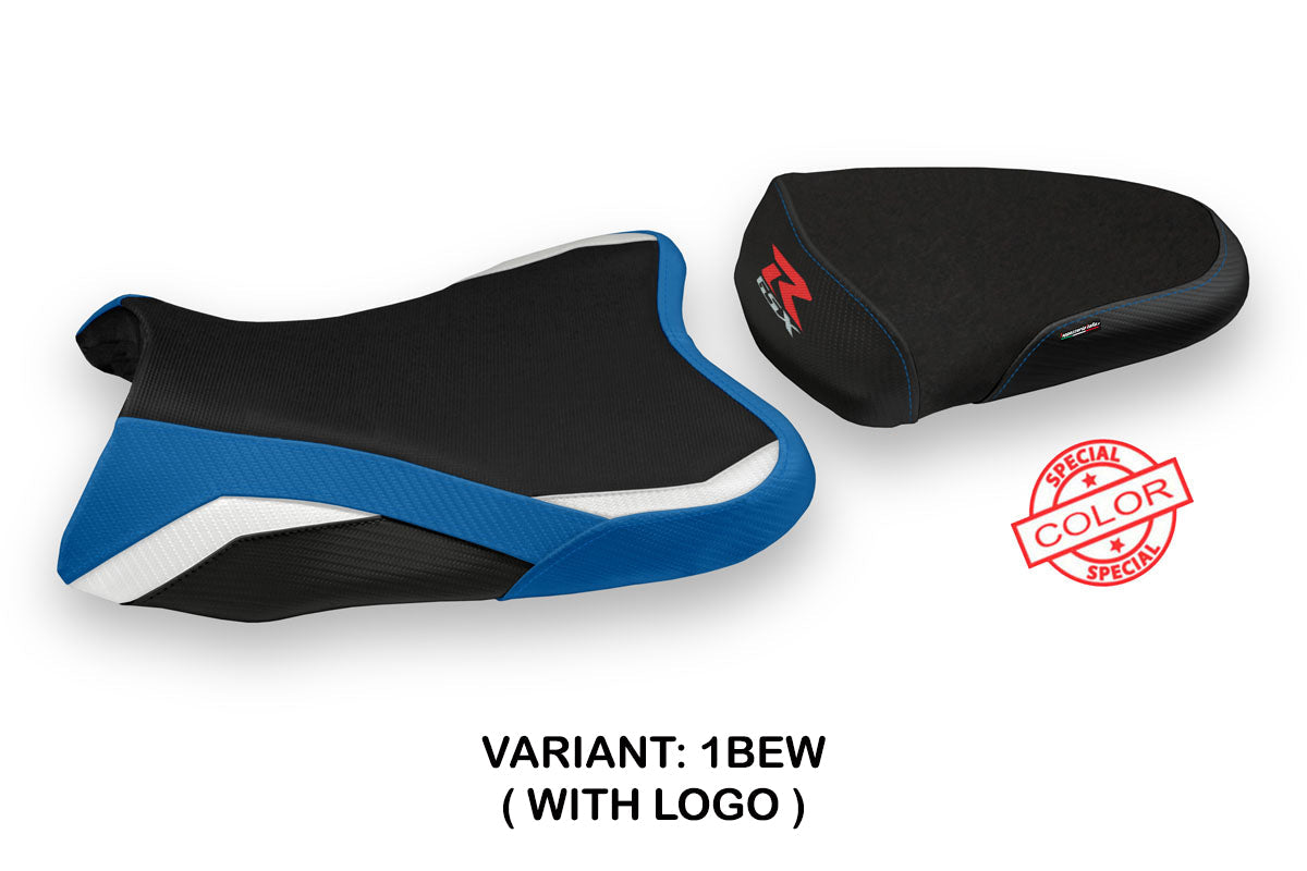 Tappezzeria Italia Suzuki GSXR 1000 2007-2008 Seat Cover in Special Blue, White and Black