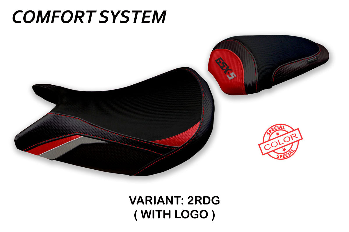 Tappezzeria Italia Suzuki GSXS 1000 2015-2020 Seat Cover Comfort in Red and Grey