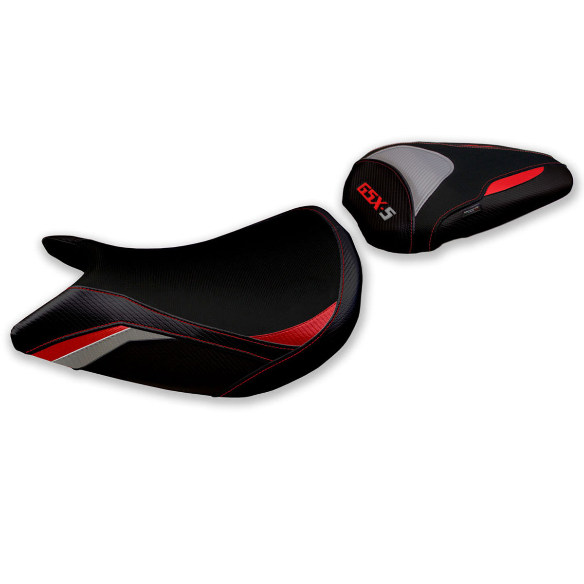 Tappezzeria Italia Suzuki GSXS 1000 2021-2025 Seat Cover in Red and Grey