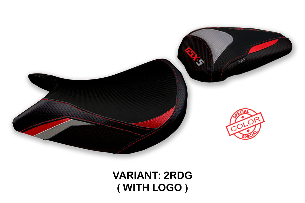 Tappezzeria Italia Suzuki GSXS 1000 2021-2025 Seat Cover in Red and Grey