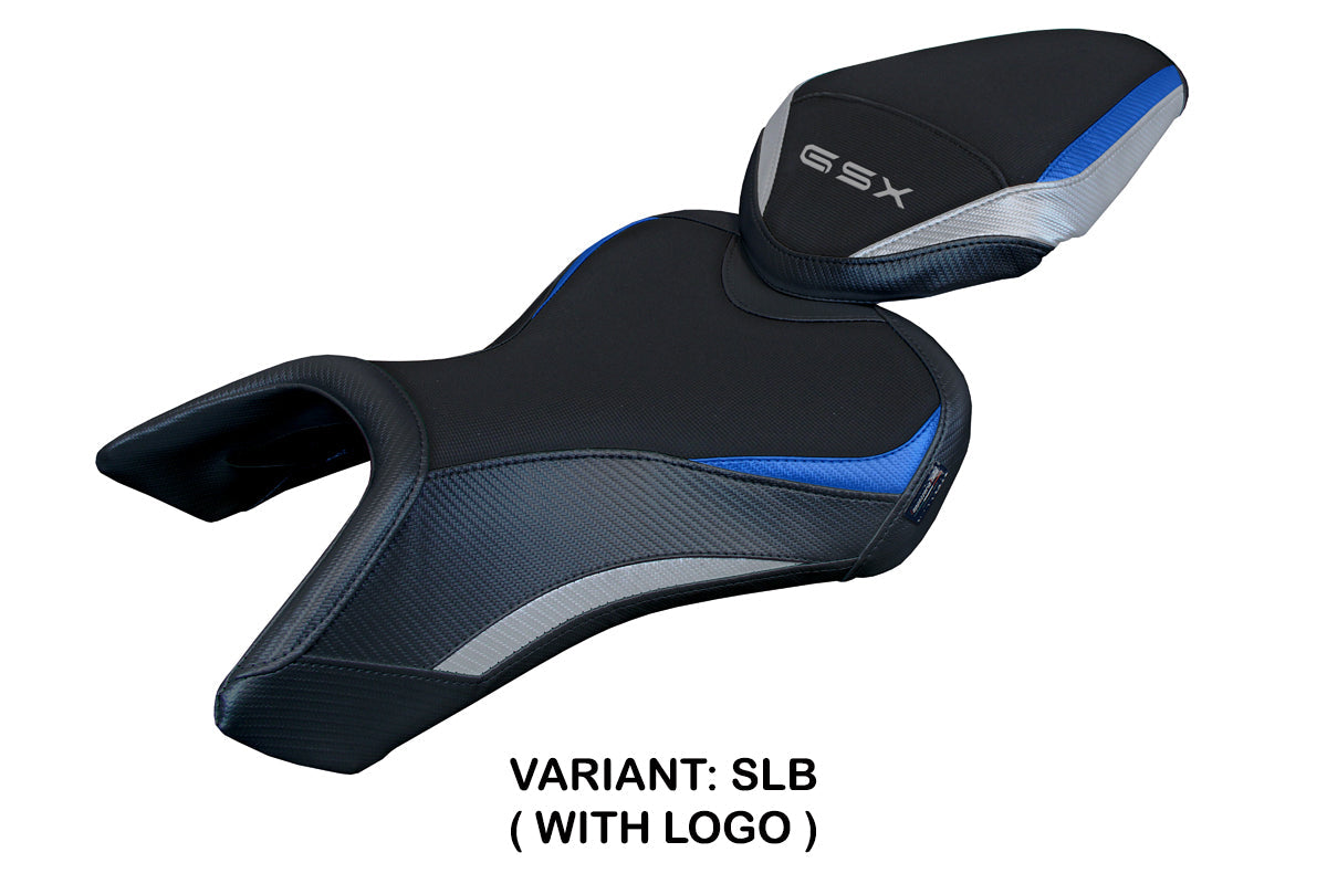 Tappezzeria Italia Suzuki GSX 8S-8R 2023-2025 Seat Cover in Silver Blue and Black