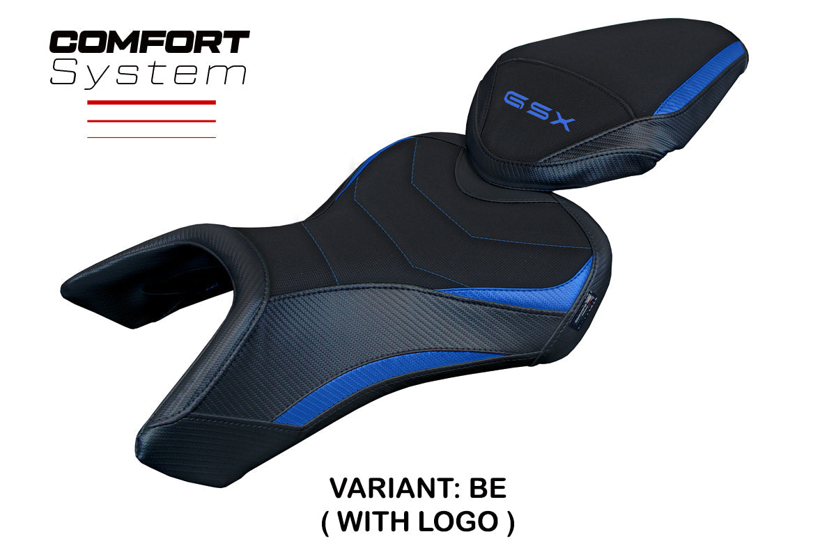 Tappezzeria Italia Suzuki GSX 8S-8R 2023-2025 Seat Cover Comfort in Blue and Black