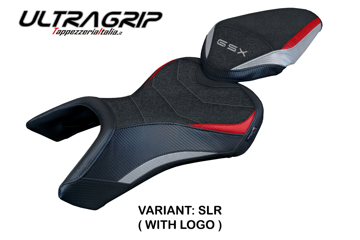 Tappezzeria Italia Suzuki GSX 8S-8R 2023-2025 Seat Cover Ultragrip in Silver Red and Black