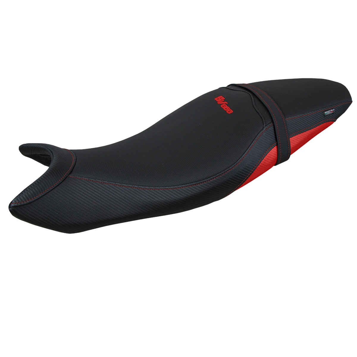 Tappezzeria Italia Suzuki SV650 2016-2025 Seat Cover in Red and Black