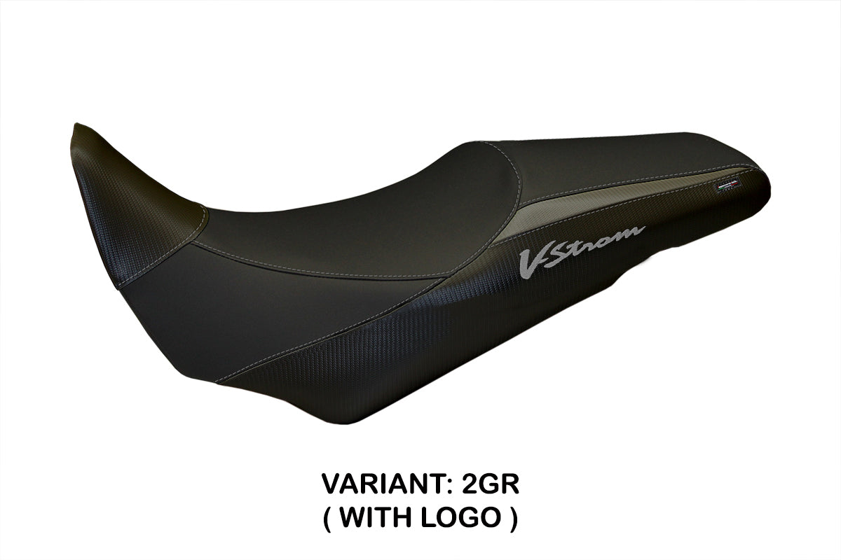 Tappezzeria Italia i Suzuki VStrom 1000 2014-2019 Seat Cover n Grey and Black