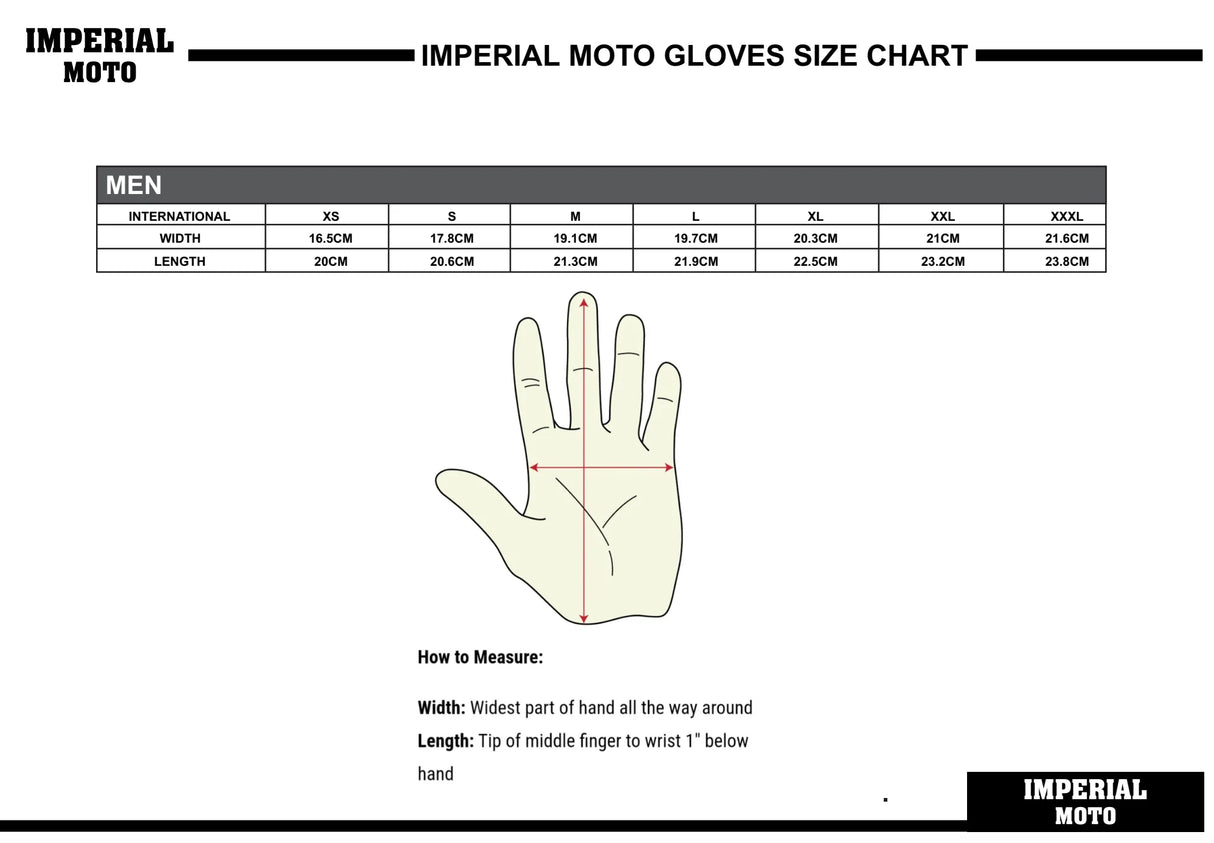 IN STOCK IMPERIAL MOTO Scrambler Gloves - YELLOW - MEDIUM