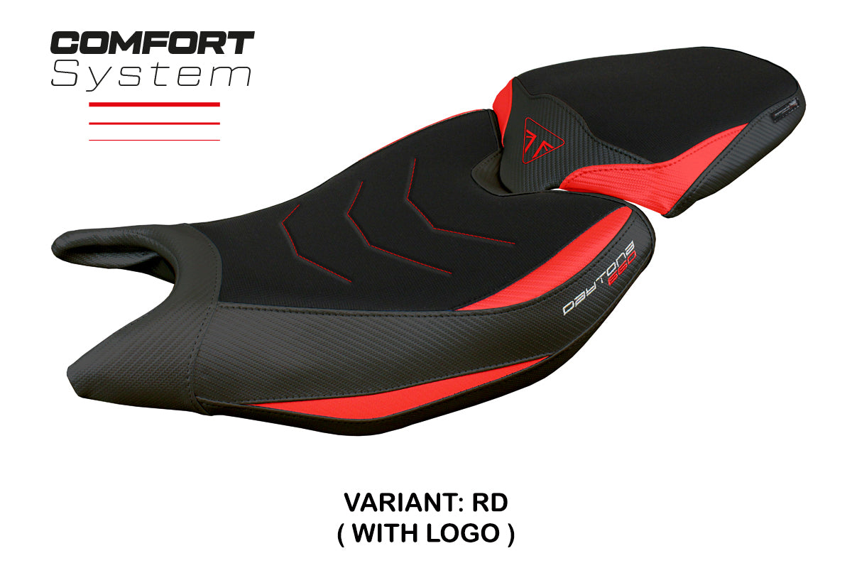 Tappezzeria Italia Triumph Daytona 660 2024-2025 Seat Cover Comfort Red Black