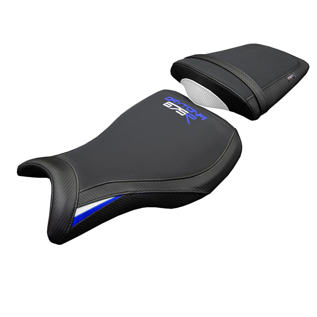 Tappezzeria Italia Triumph Daytona 675R 2006-2010 2011 2012 Seat Cover White Blue Black