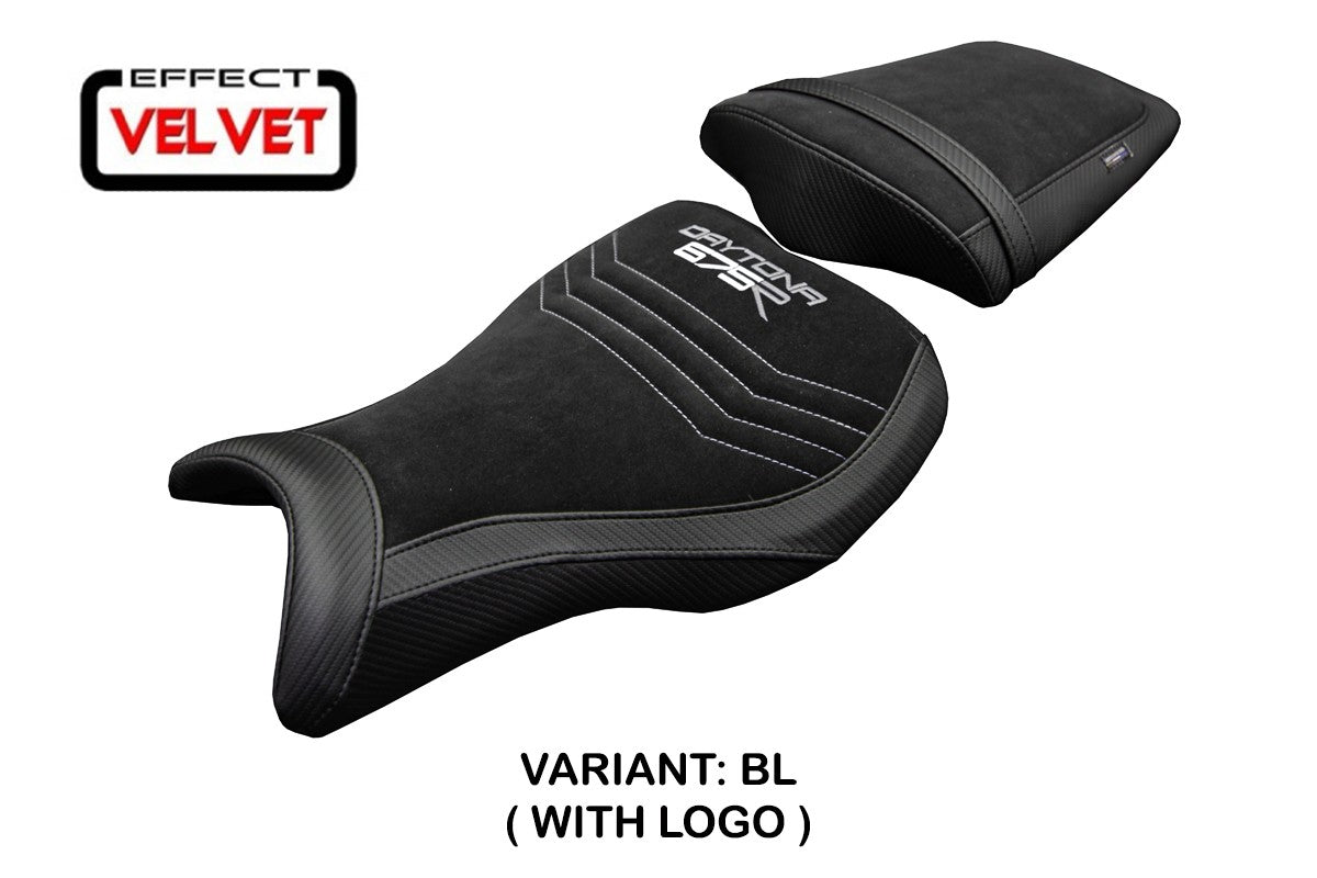 Tappezzeria Italia Triumph Daytona 675R 2006-2010 2011 2012 Seat Cover Velvet Black