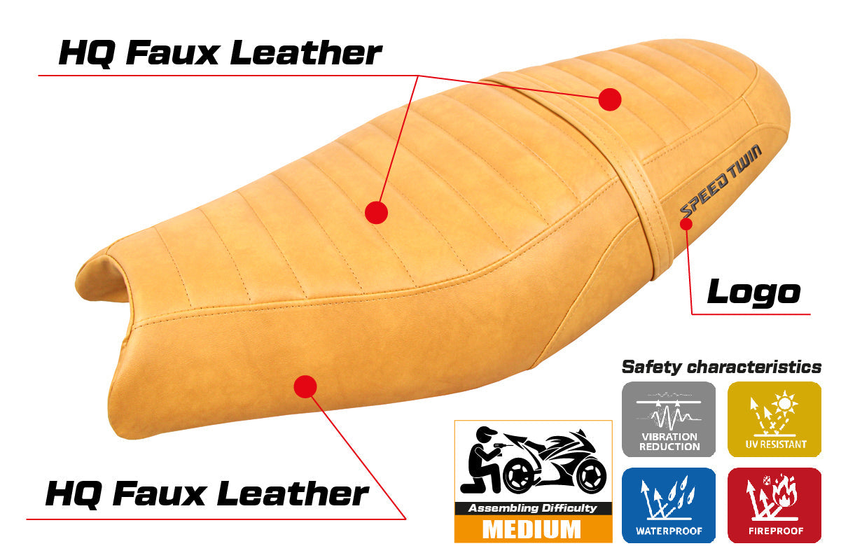 Tappezzeria Italia Triumph Speed Twin 900 2019-2025 Seat Cover in Camel