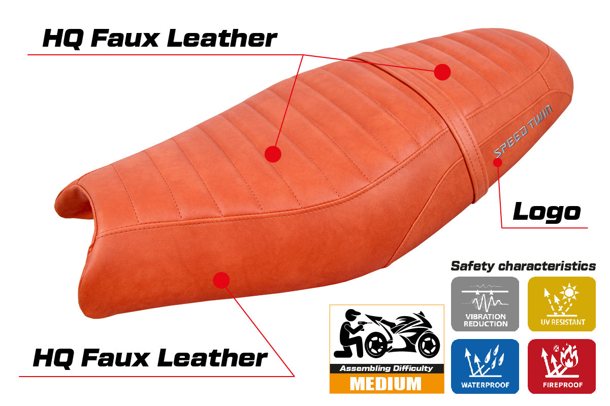 Tappezzeria Italia Triumph Speed Twin 900 2019-2025 Seat Cover in Brick