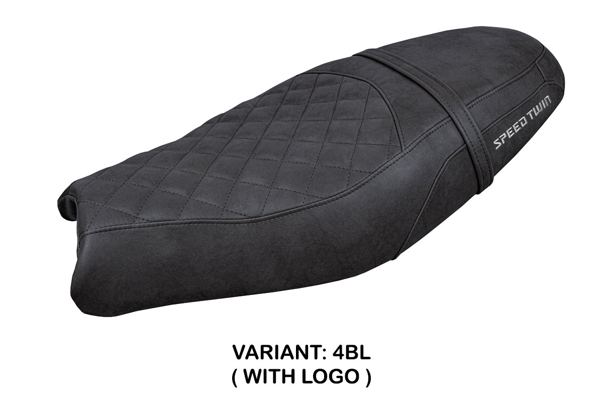 Triumph Speed Twin 900 2019-2025 Seat Cover Tappezzeria Italia in Black SE