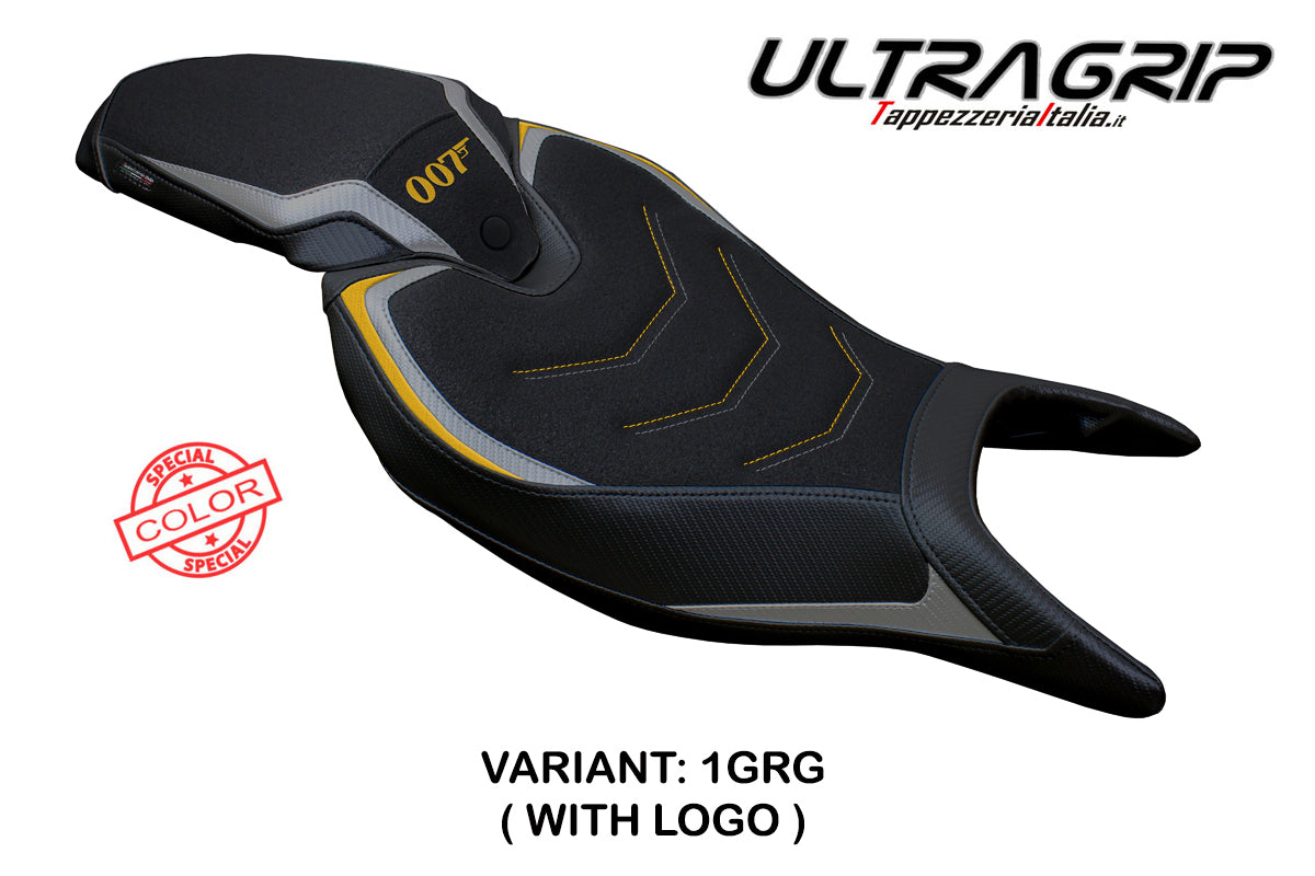 Tappezzeria Italia Triumph Speed Triple 1200 RR 2022-2025 Seat Cover Ultragrip in Grey and Gold