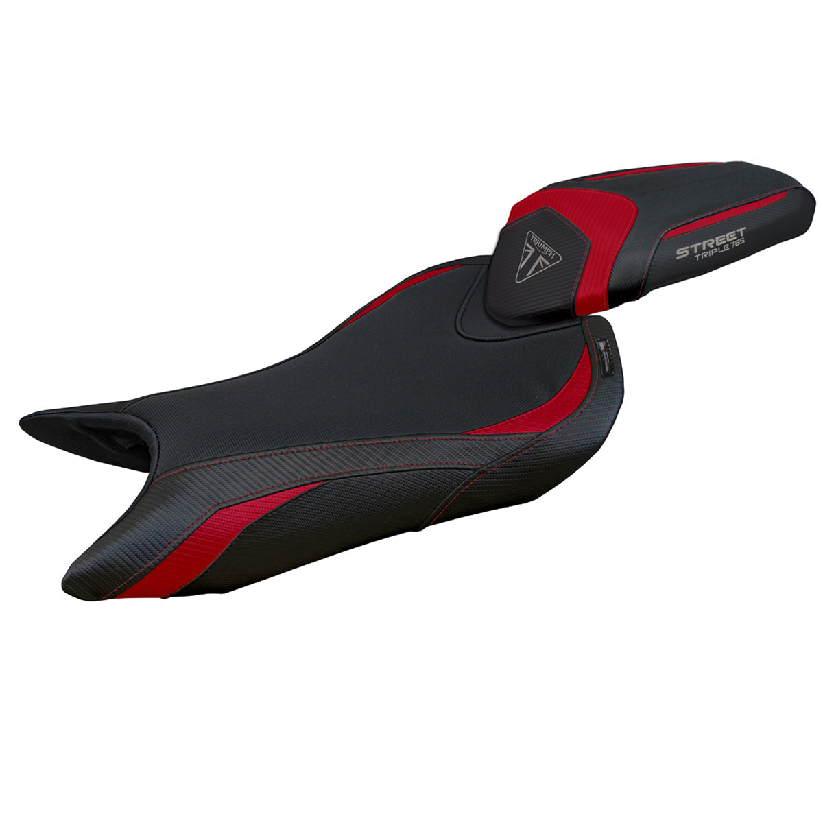 Tappezzeria Italia Triumph Street Triple 765 2023-2025 Seat Cover in Bordeaux Black