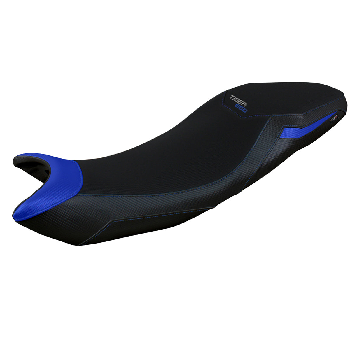 Tappezzeria Italia Triumph Tiger 660 2021-2025 Seat Cover in Blue and Black