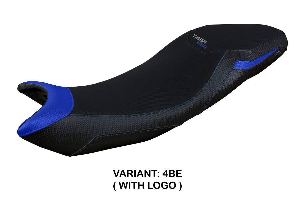 Tappezzeria Italia Triumph Tiger 660 2021-2025 Seat Cover in Blue and Black