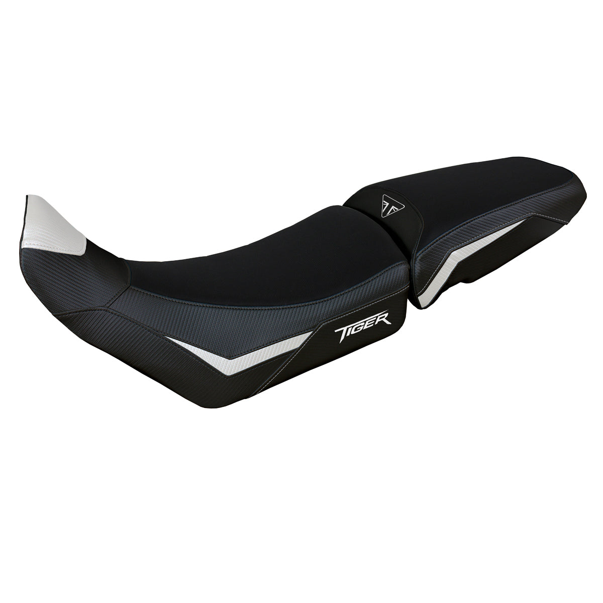 Tappezzeria Italia Triumph Tiger 900 2020-2023 Seat Cover in White and Black