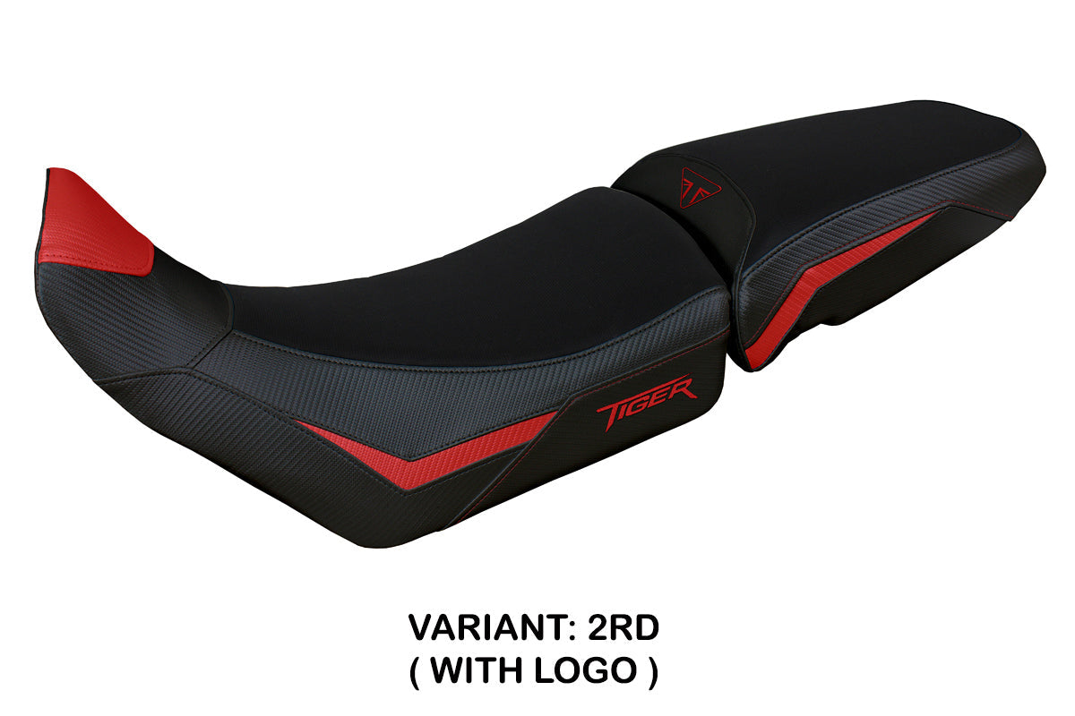 Tappezzeria Italia Triumph Tiger 900 2020-2023 Seat Cover in Red and Black