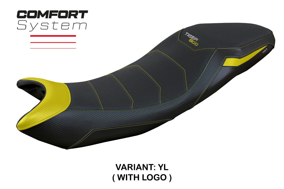 Tappezzeria Italia Triumph Tiger Sport 800 2025 Seat Cover Comfort Yellow Black