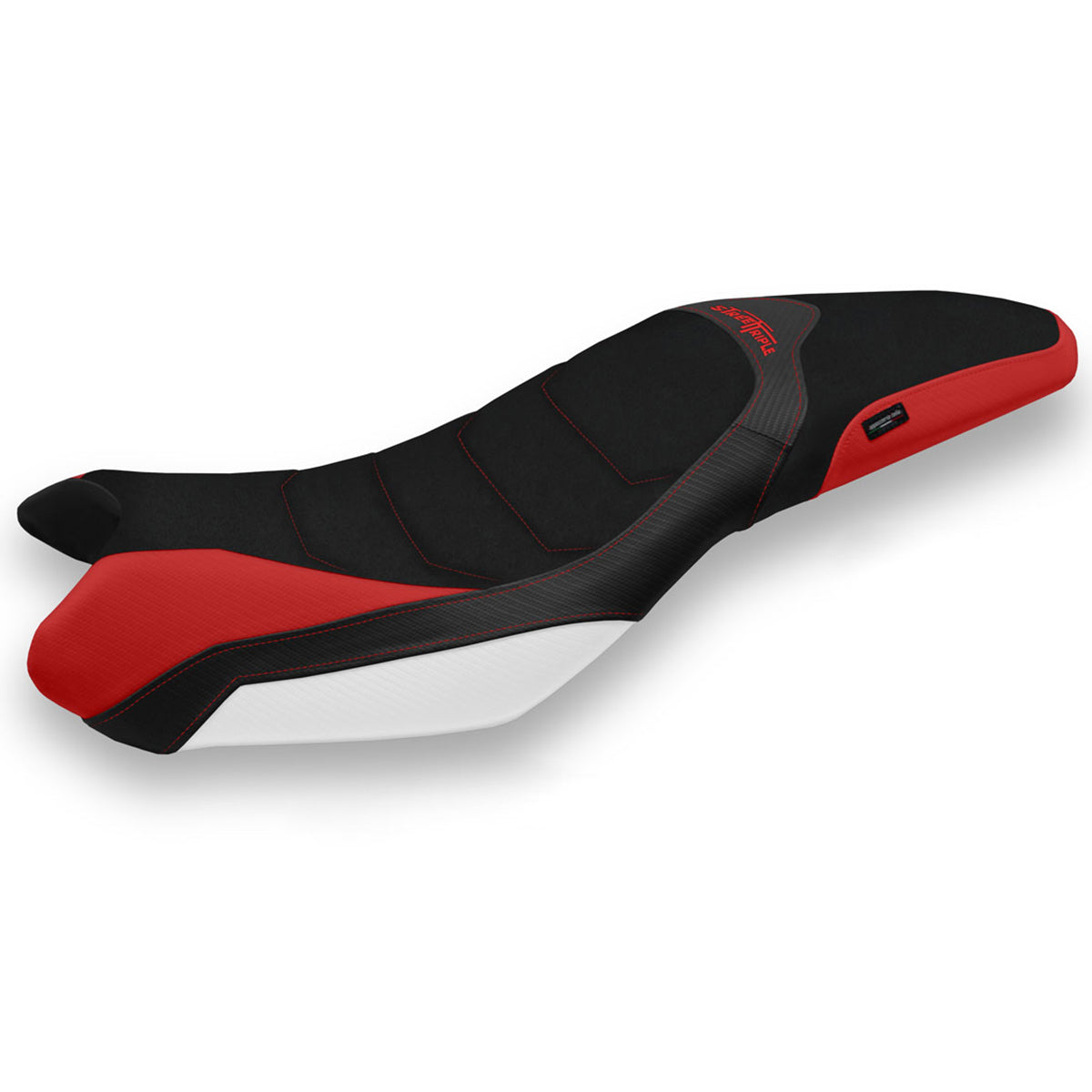 Tappezzeria Italia Triumph Street Triple 675 2013-2016 Seat Cover Ultragrip in Red and White