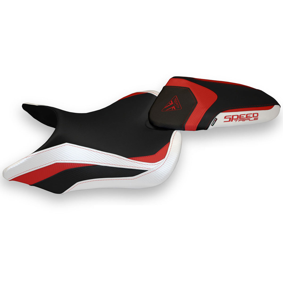 Tappezzeria Italia Triumph Speed Triple 2016-2021 Seat Cover in Red White