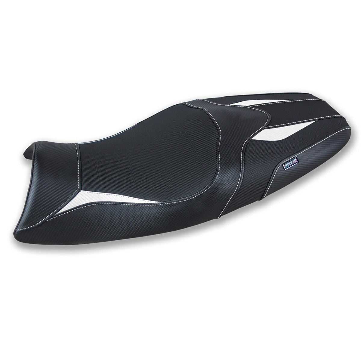 Tappezzeria Italia Triumph Speed Triple 2005-2010 Seat Cover in White in Black