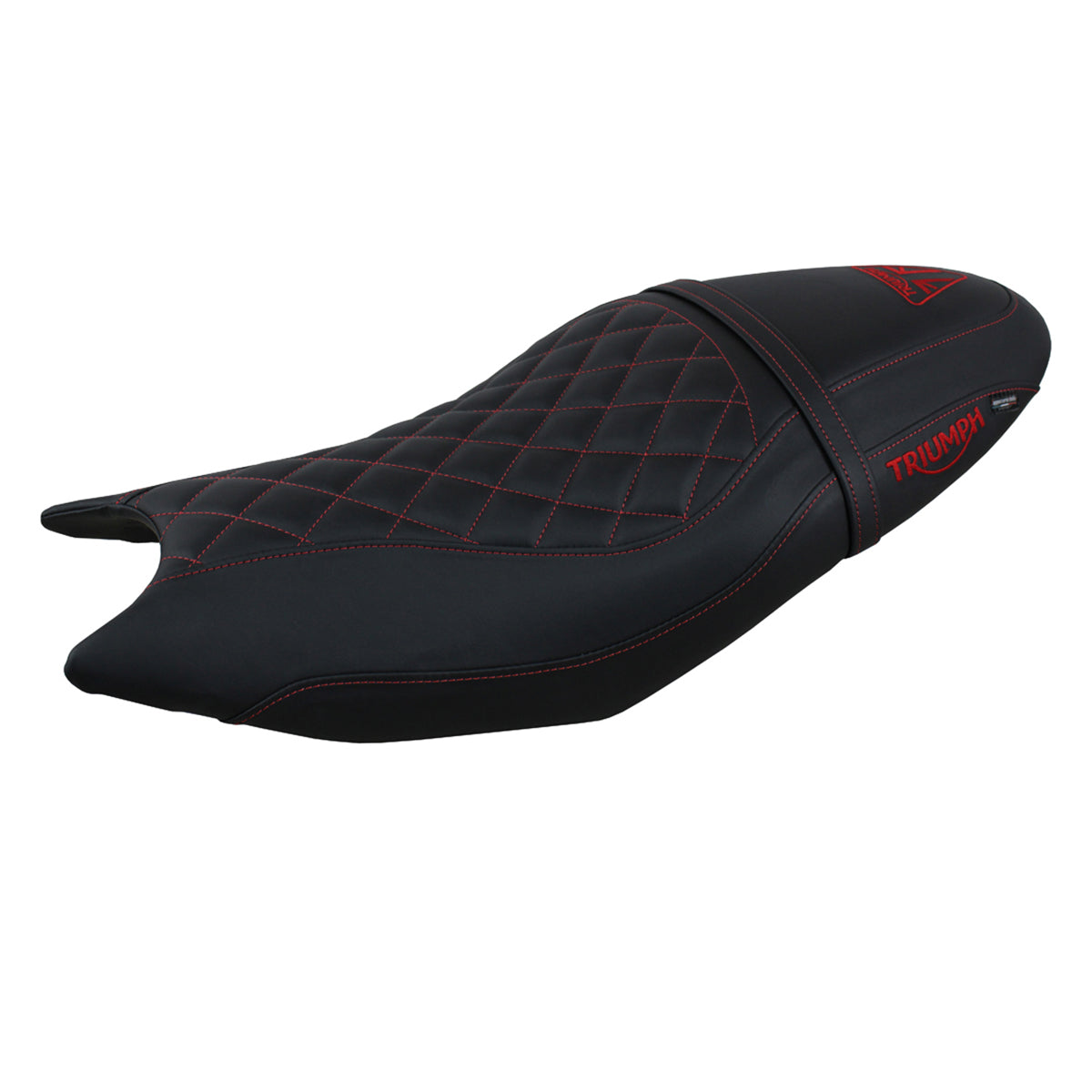 Tappezzeria Italia Triumph Trident 660 2021-2025 Seat Cover in Black Red Diamond