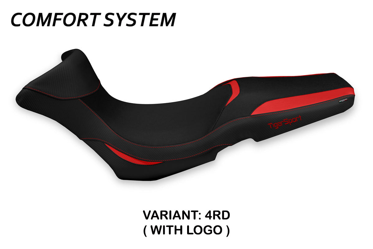 Tappezzeria Italia Triumph Tiger 1050 Sport 2013-2020 Seat Cover Comfort in Red