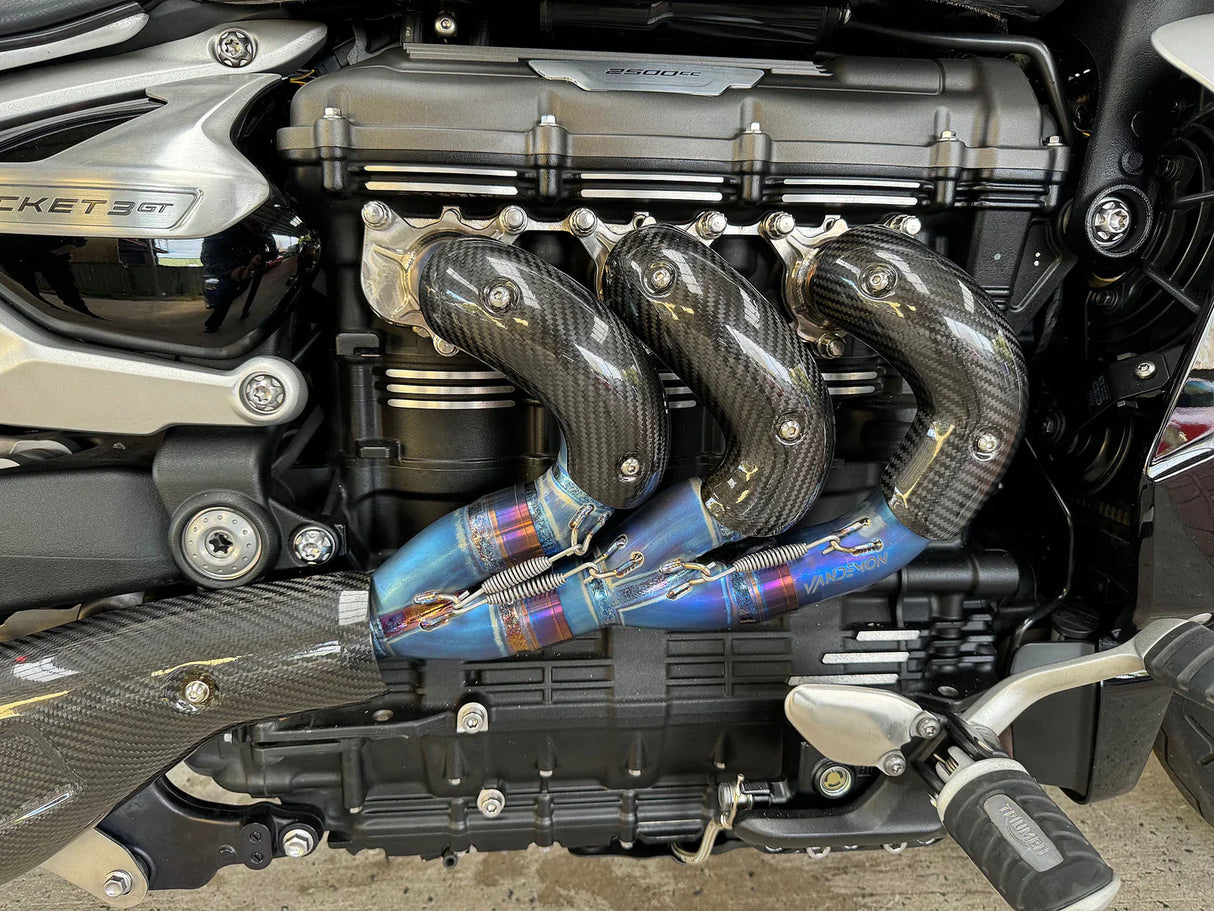 Vandemon Triumph Rocket 3R & GT 2500cc 2019-2025 Titanium Exhaust Manifold TRIUMROCKET3SSHEADR VA-11
