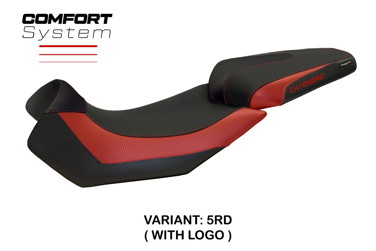 Tappezzeria Italia Aprilia Caponord 1200 2013-2016 2017 Seat Cover Comfort Red Black