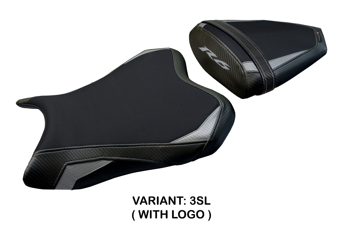 Tappezzeria Italia Yamaha YZF R6 2006-2007 Seat Cover in Silver and Black