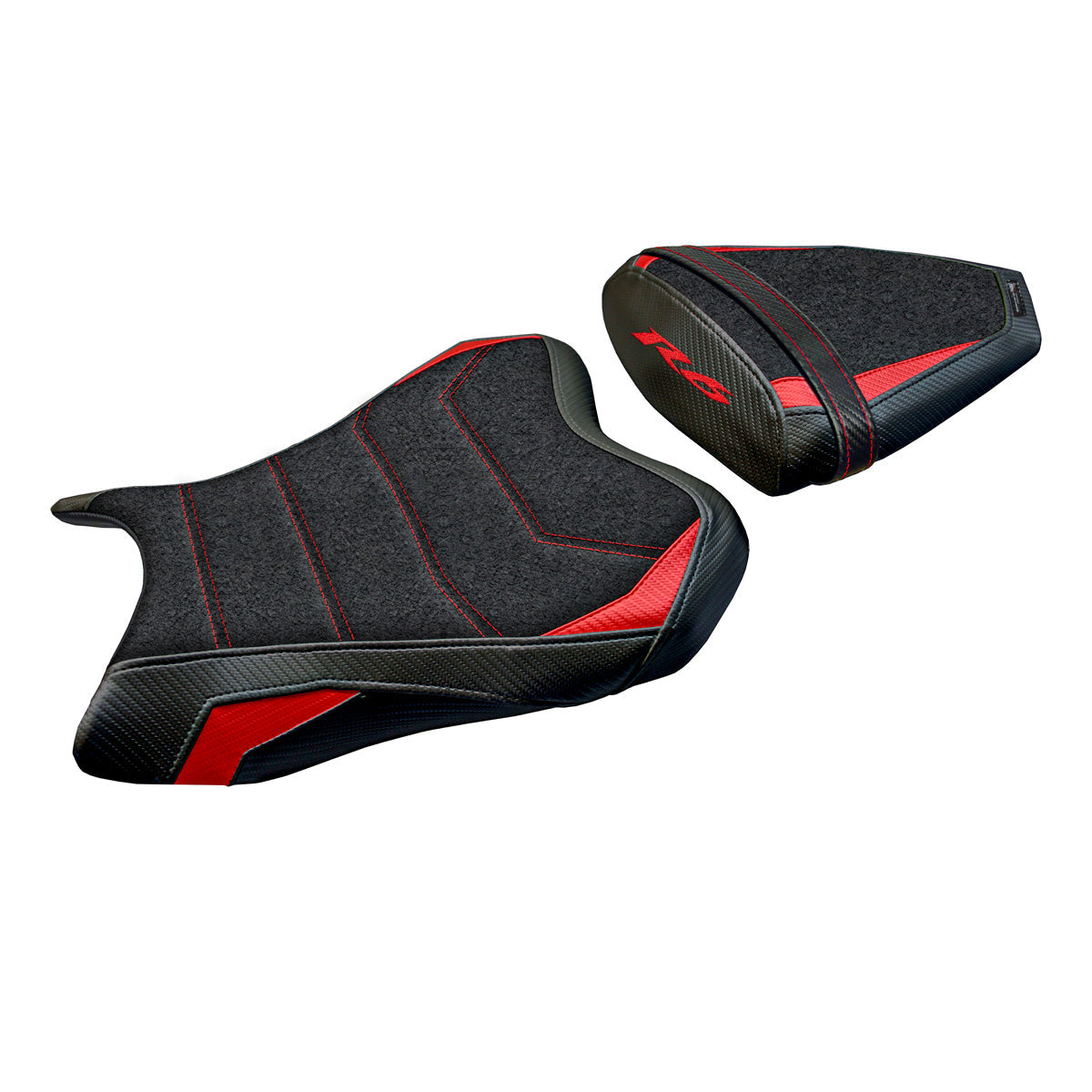 Tappezzeria Italia Yamaha YZF R6 2006-2007 Seat Cover Ultragrip in Red and Black