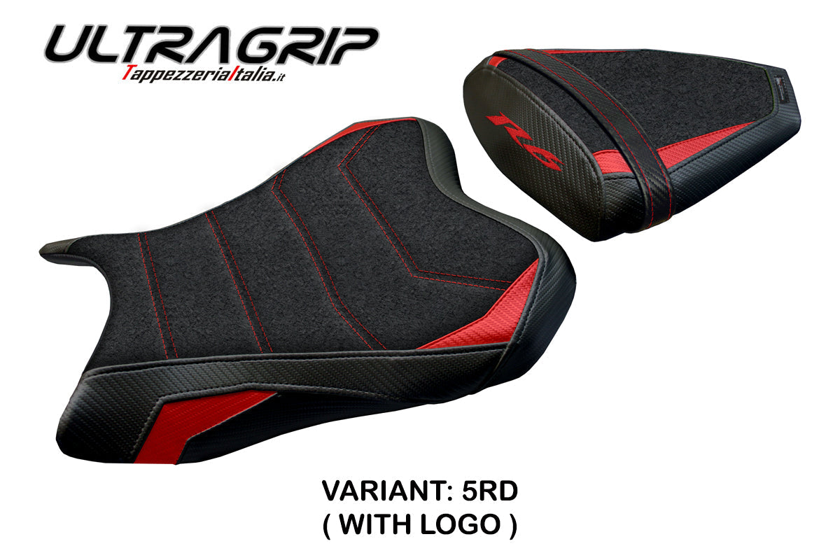 Tappezzeria Italia Yamaha YZF R6 2006-2007 Seat Cover Ultragrip in Red and Black