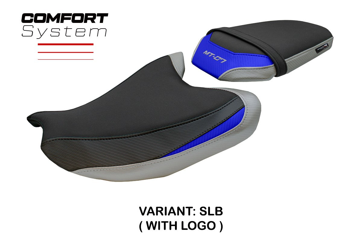 Tappezzeria Italia Yamaha MT-07 FZ07 2025 Seat Cover Comfort Silver Blue Black