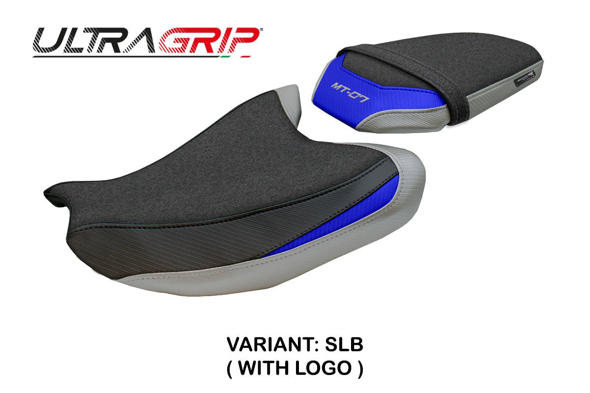 Tappezzeria Italia Yamaha MT-07 FZ07 2025 Seat Cover Ultragrip Silver Blue Black
