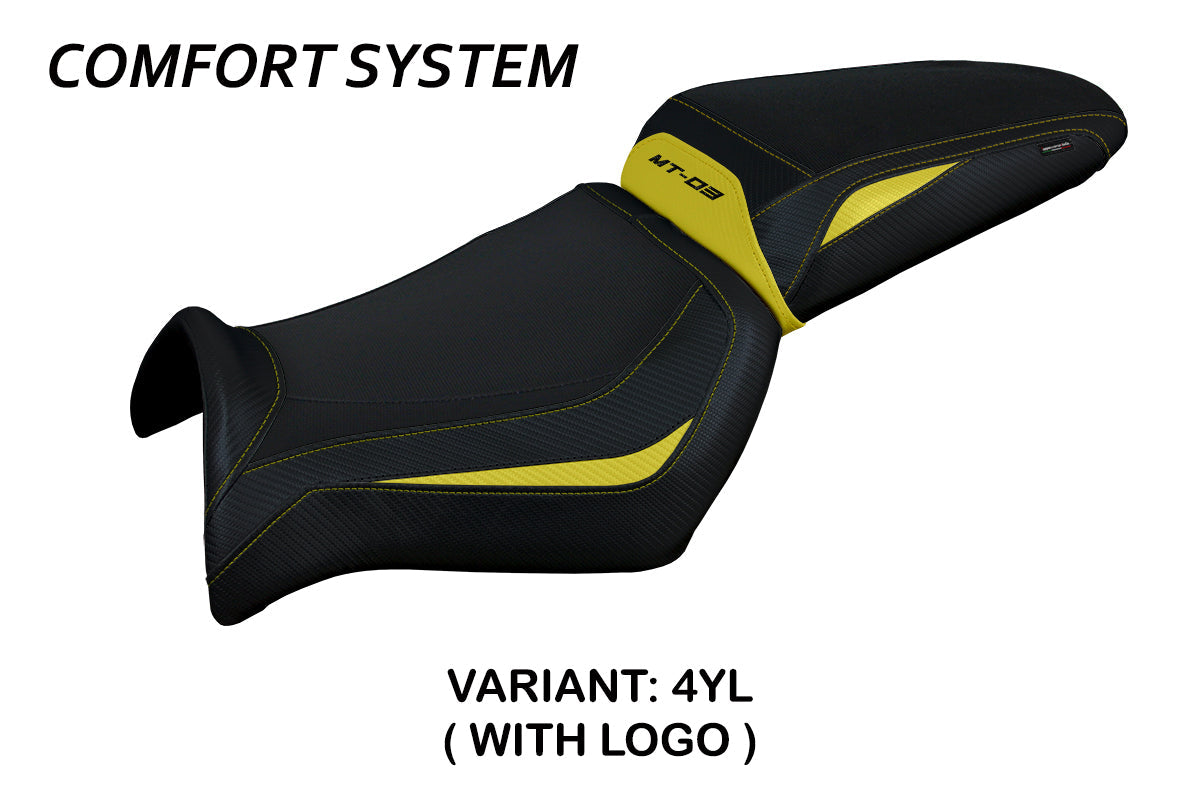 Tappezzeria Italia Yamaha MT-03 FZ03 2006-2014 Seat Cover Comfort in Yellow