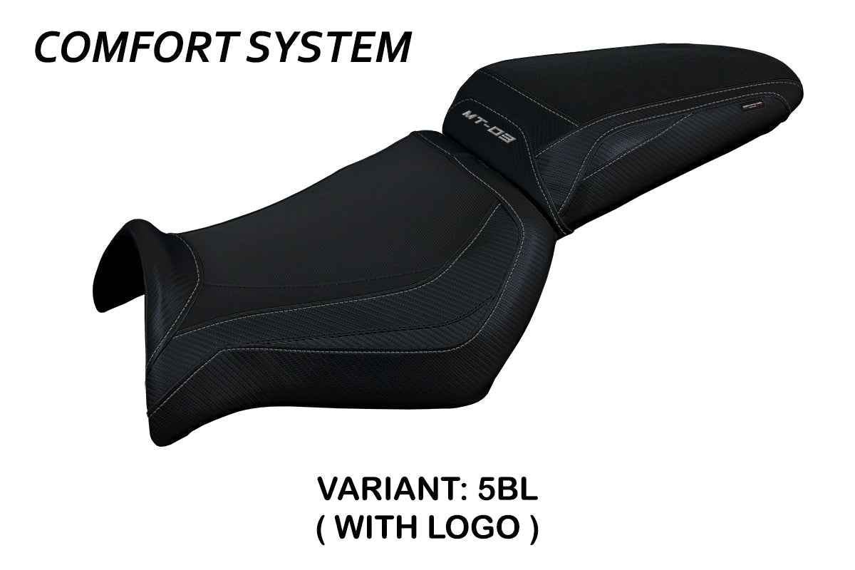 Tappezzeria Italia Yamaha MT-03 FZ03 2006-2014 Seat Cover Comfort in Black