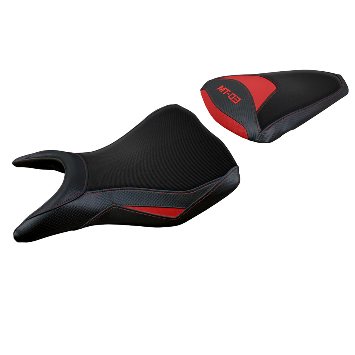Tappezzeria Italia Yamaha MT-03 FZ03 2020-2024 Seat Cover in Red and Black