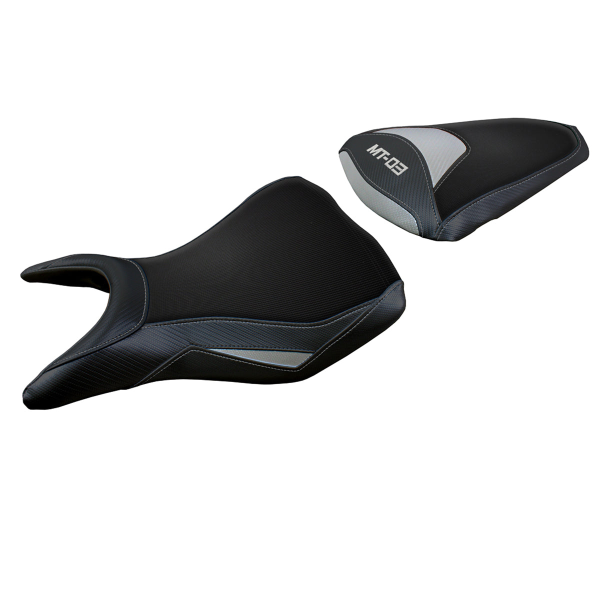 Tappezzeria Italia Yamaha MT-03 FZ03 2020-2024 Seat Cover in Silver and Black